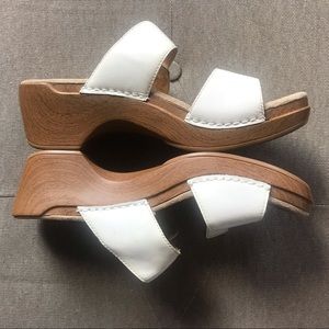 White Dansko sandals